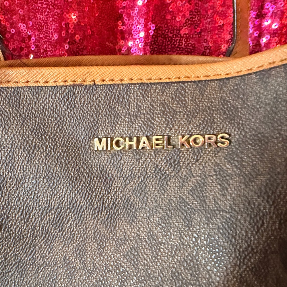 Michael Kors Dark Brown Tote Bag - Picture 2 of 4